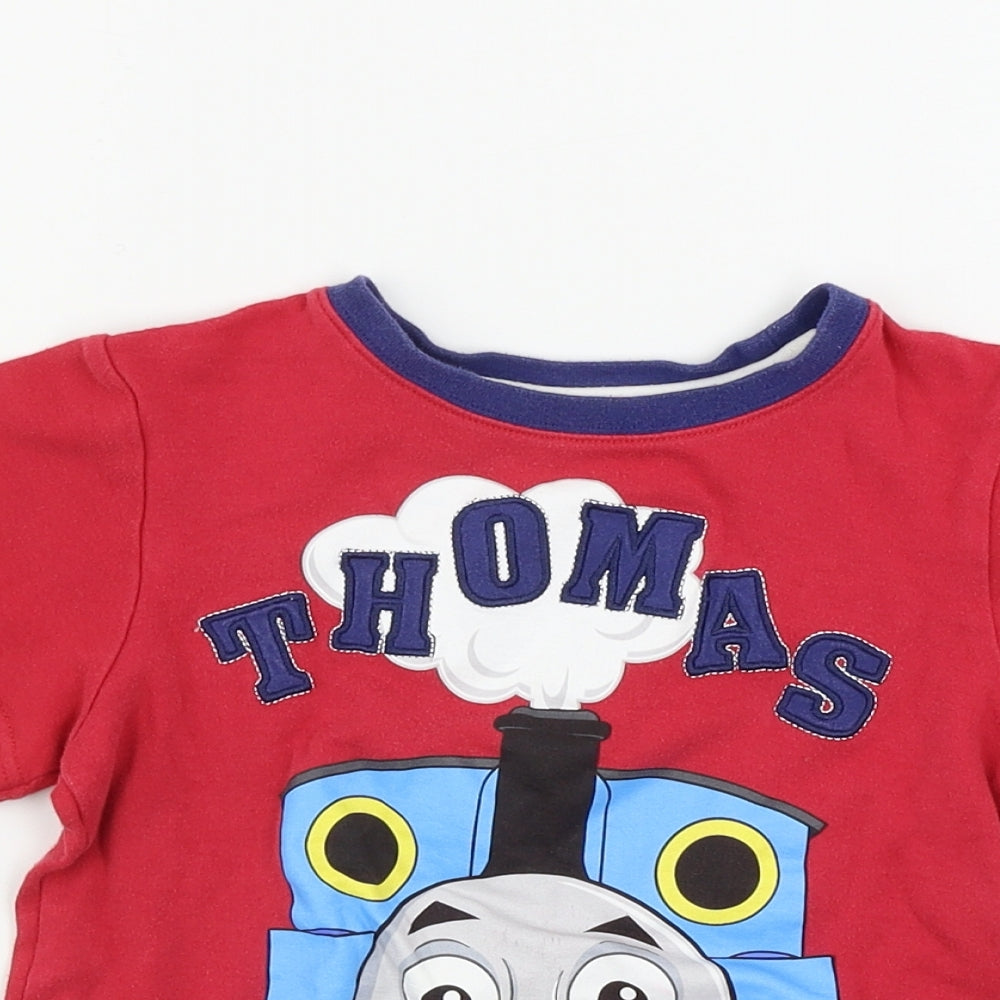Mini Club Boys Red   Basic T-Shirt Size 4-5 Years