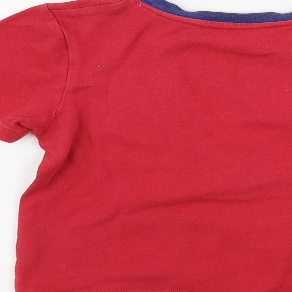 Mini Club Boys Red   Basic T-Shirt Size 4-5 Years