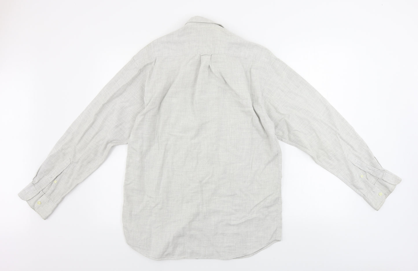 Marks and Spencer  Mens Beige    Button-Up Size 15.5