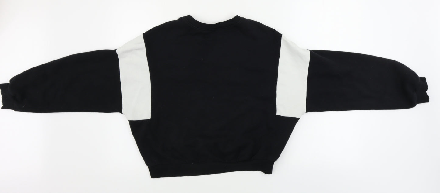 H&M  Womens Black Check  Pullover Jumper Size S