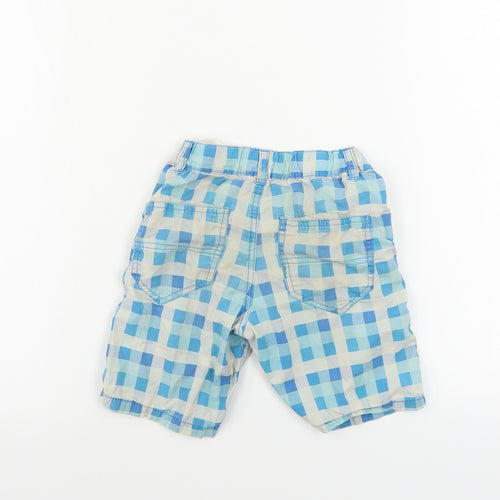 H&M  Boys White Check  Chino Shorts Size 3-4 Years