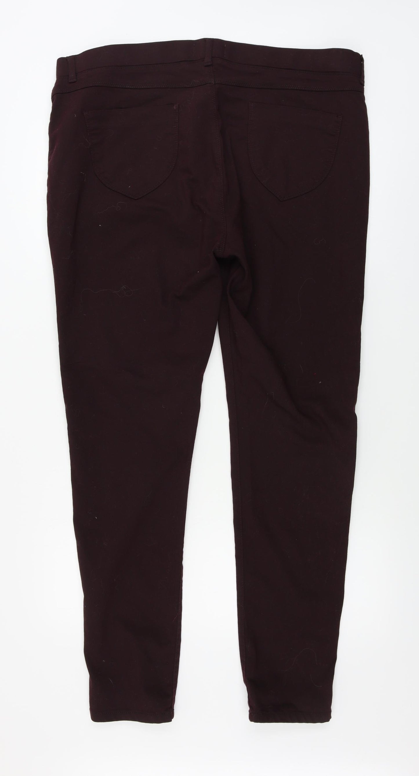 Eden  Womens Red   Jegging Trousers Size 16 L29 in
