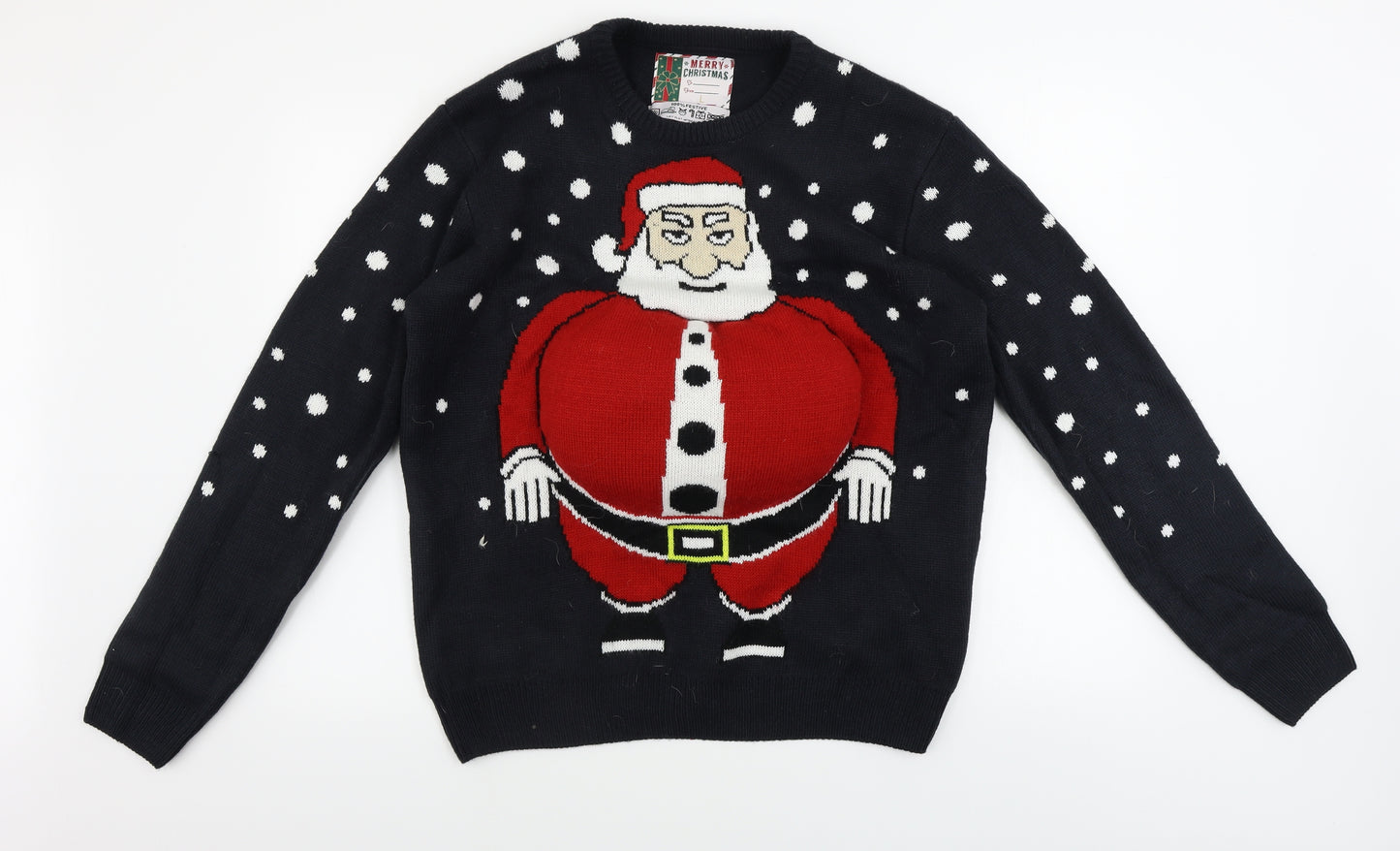 Cedar Wood State  Mens Blue   Pullover Jumper Size L  - Christmas Jumper
