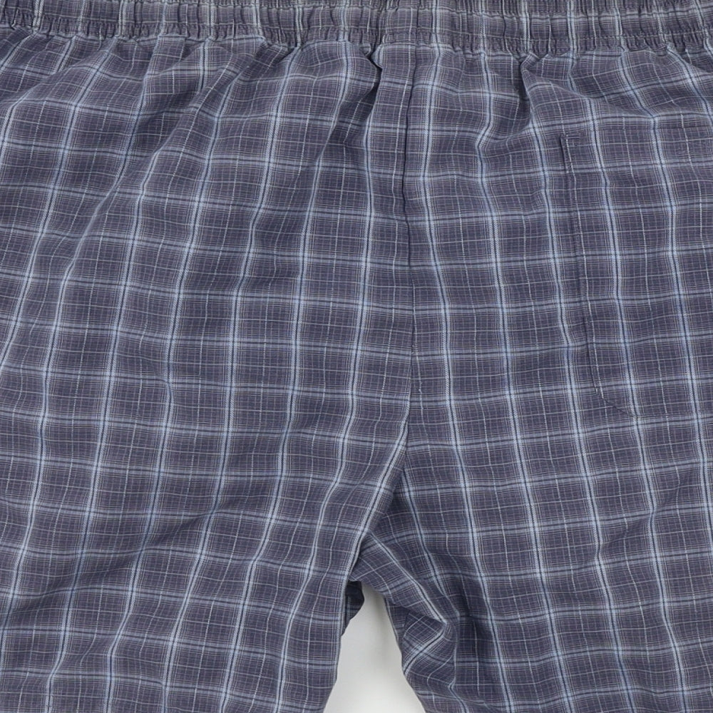 Nike Mens Grey Check  Sweat Shorts Size M