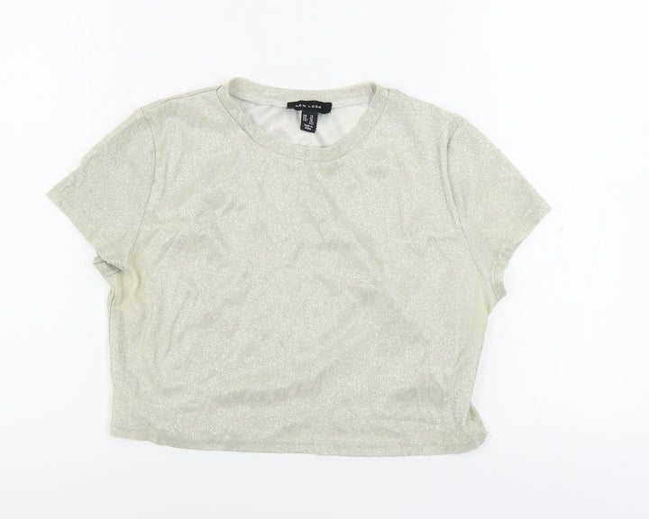 New Look  Womens Beige   Basic T-Shirt Size 14