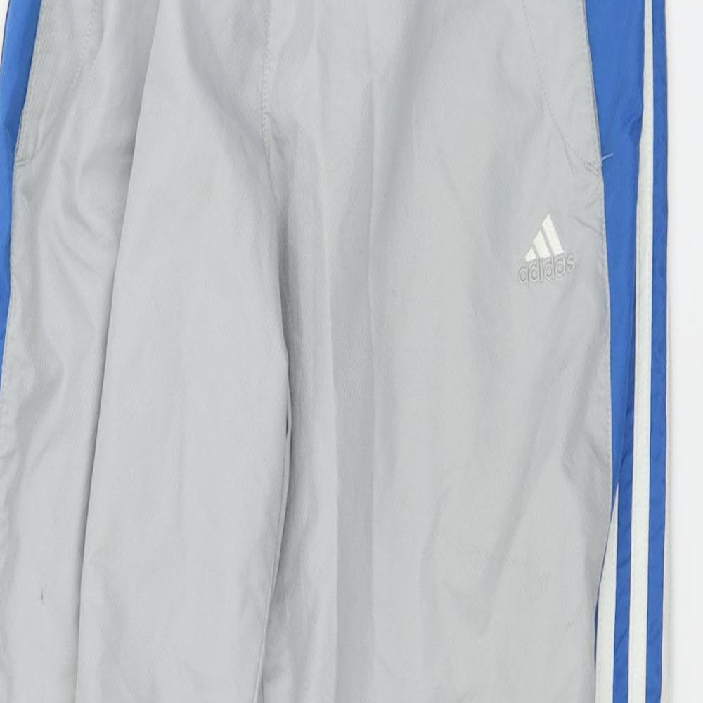 adidas  Mens Grey   Sweatpants Trousers Size M L27 in