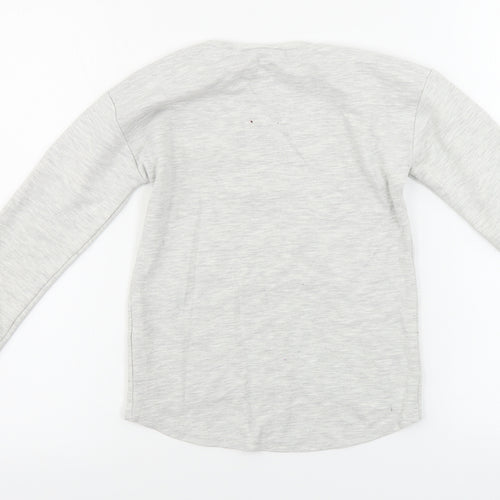 Matalan Girls Grey   Pullover Jumper Size 10 Years
