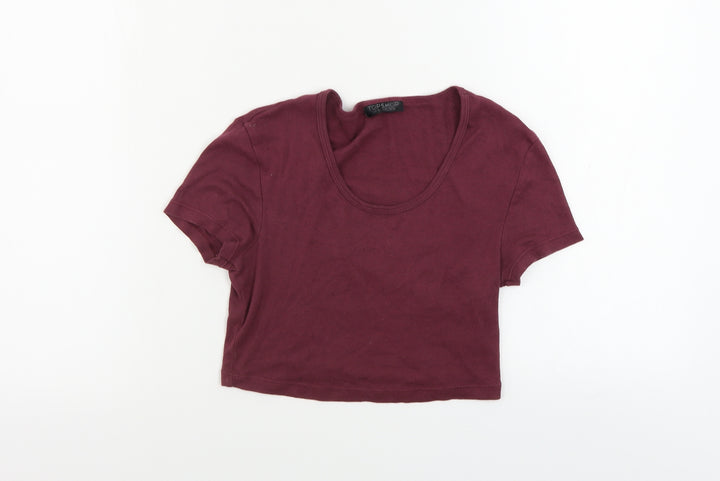 Topshop Girls Pink Basic T-Shirt Size 10 Years