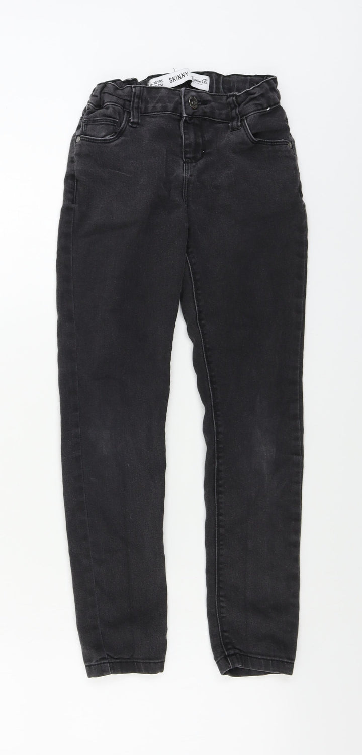 denim co Girls Grey Skinny Jeans Size 9-10 Years