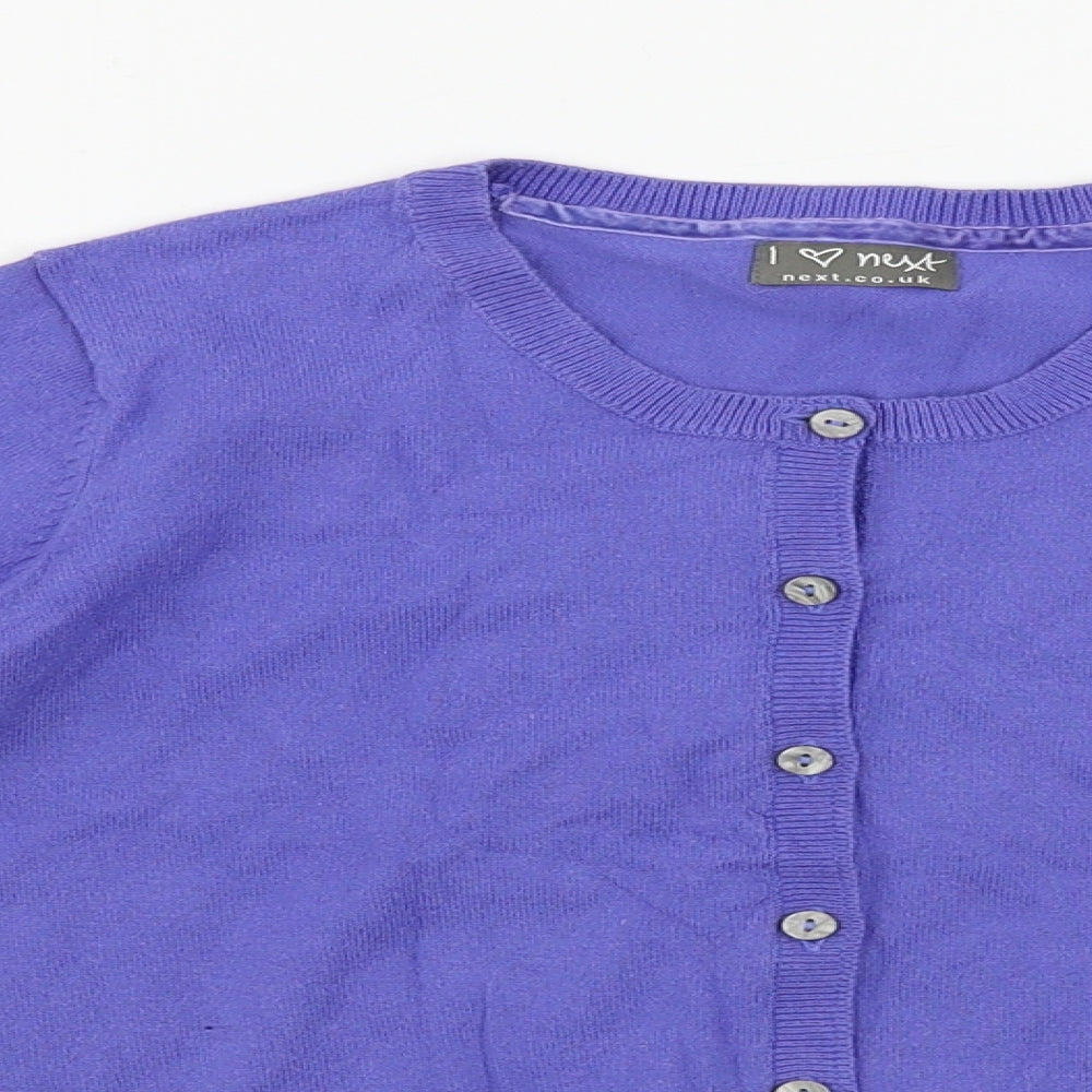 NEXT  Girls Blue   Cardigan Jumper Size 9-10 Years