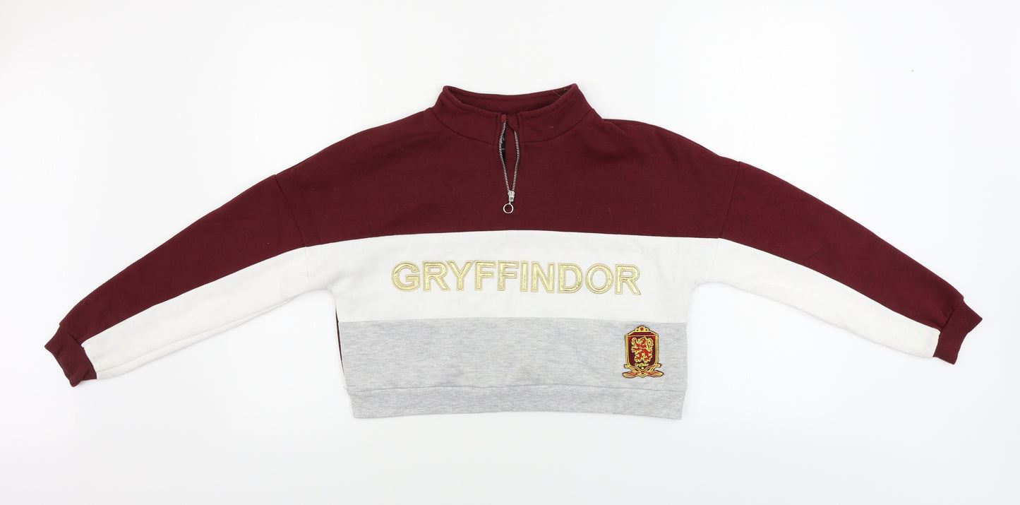 Harry Potter Girls Brown   Henley Jumper Size 10-11 Years