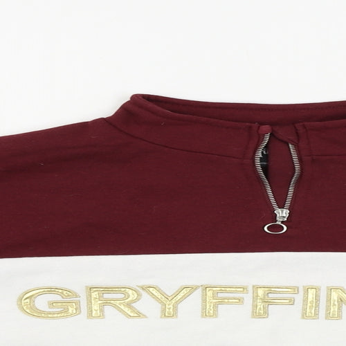Harry Potter Girls Brown   Henley Jumper Size 10-11 Years