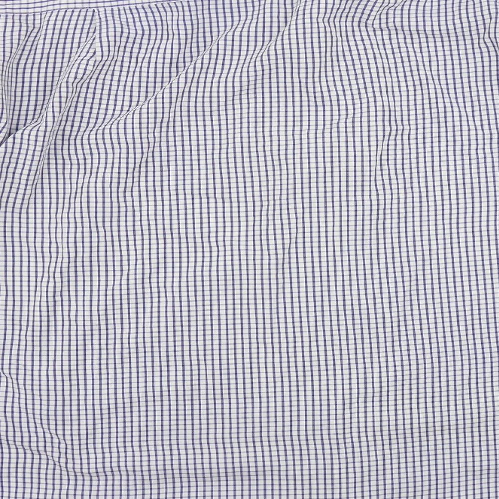 Taylor & Wright Mens Grey Check   Button-Up Size 18.5