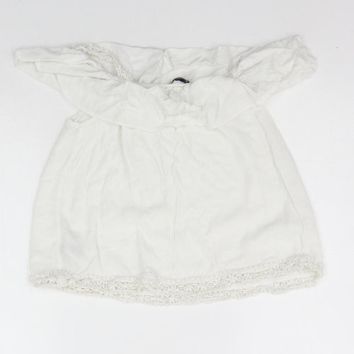 Primark Girls White   Basic Tank Size 11-12 Years