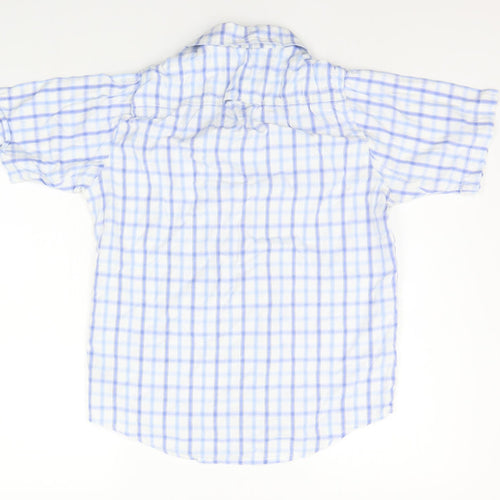 DC Mens White Check   Button-Up Size S