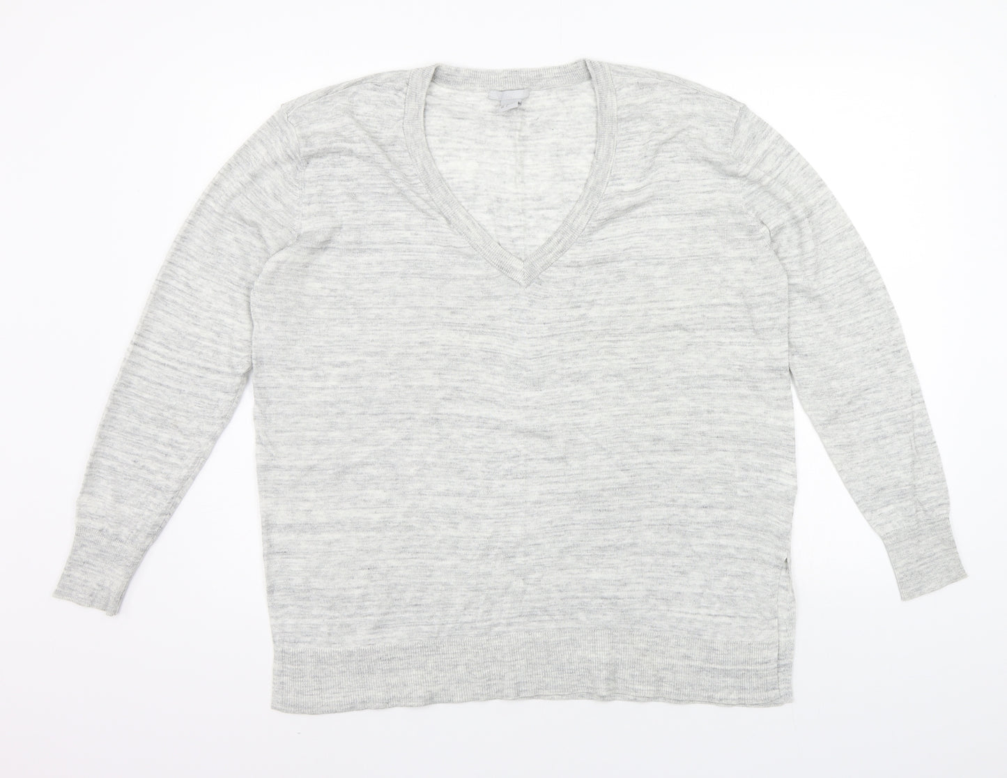 H&M Womens Grey   Pullover Jumper Size L