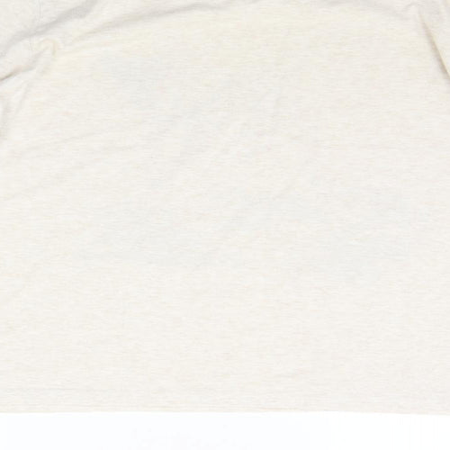 LOVE TO LOUNGE Womens Beige   Basic T-Shirt Size M