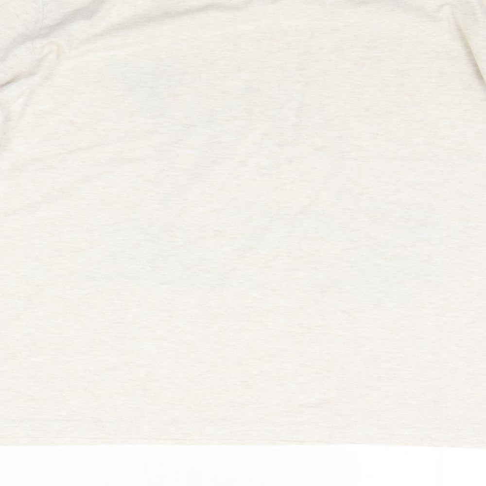 LOVE TO LOUNGE Womens Beige   Basic T-Shirt Size M