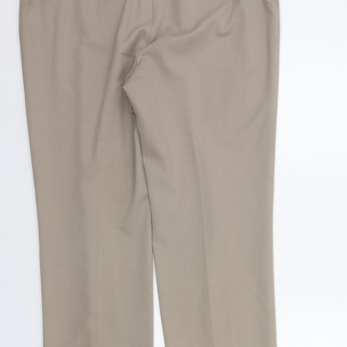 Artigiano Womens Beige   Trousers  Size 16 L26 in