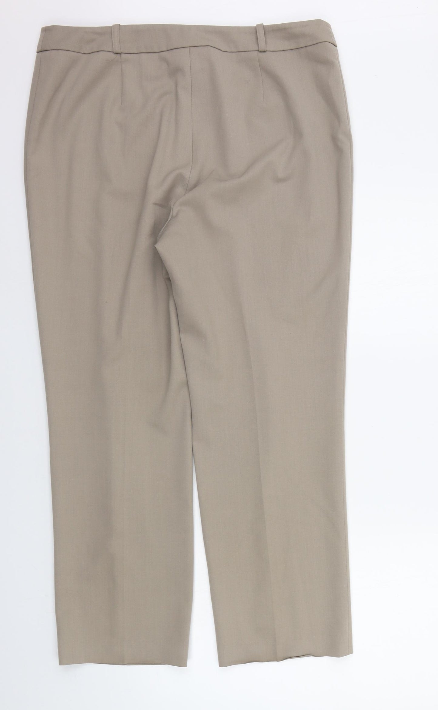 Artigiano Womens Beige   Trousers  Size 16 L26 in