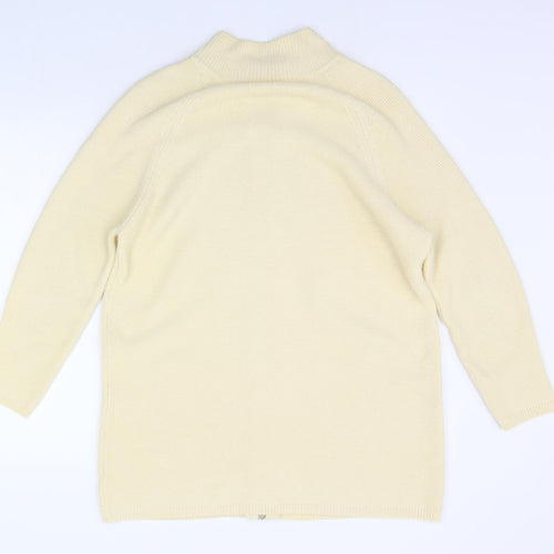 Spirito Womens Yellow   Full Zip Jumper Size 16