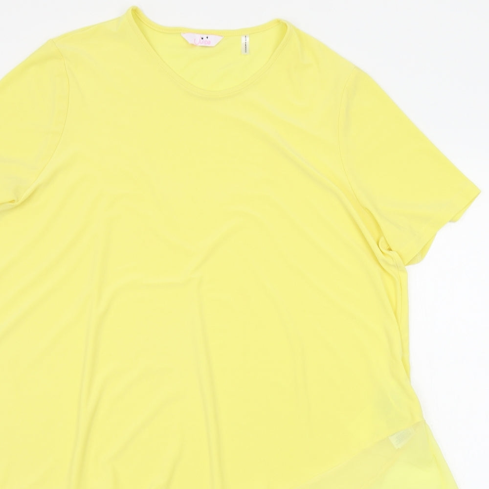 Julpia Womens White   T-Shirt Dress  Size 16