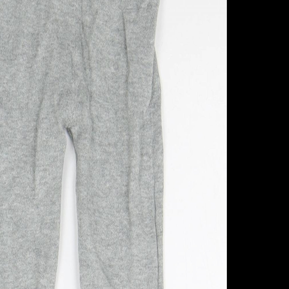 George Girls Grey Geometric  Jogger Trousers Size 12-18 Months  - Elasticated Waist