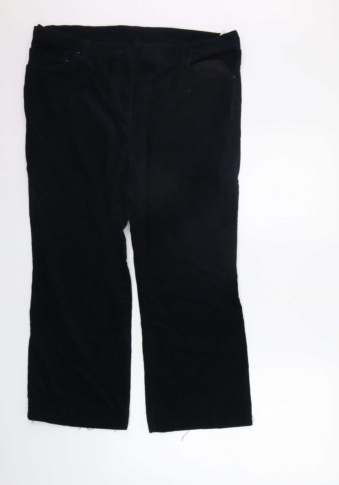 Marks and Spencer Womens Blue   Trousers  Size 18 L24 in