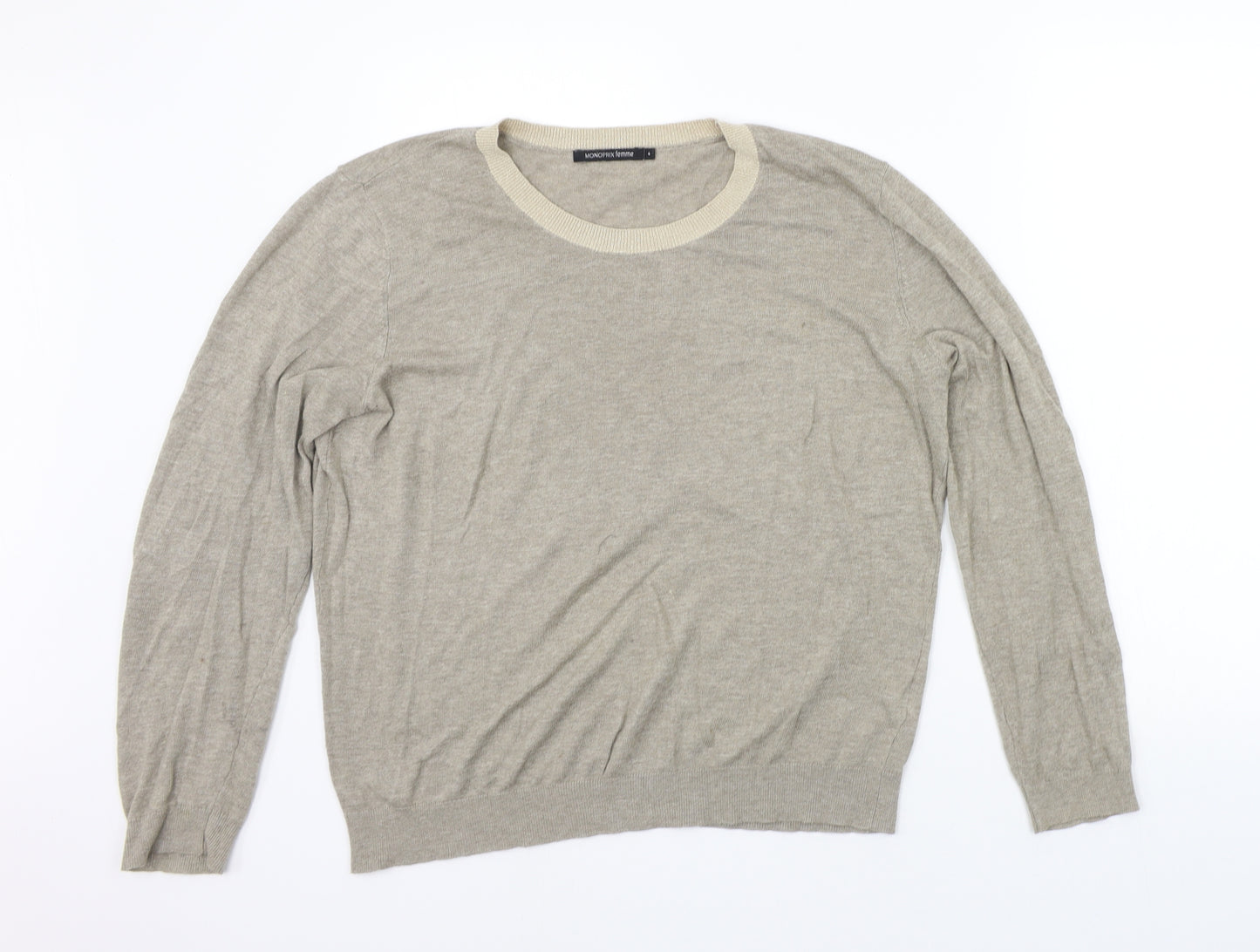 monoplux  Womens Beige   Pullover Jumper Size L