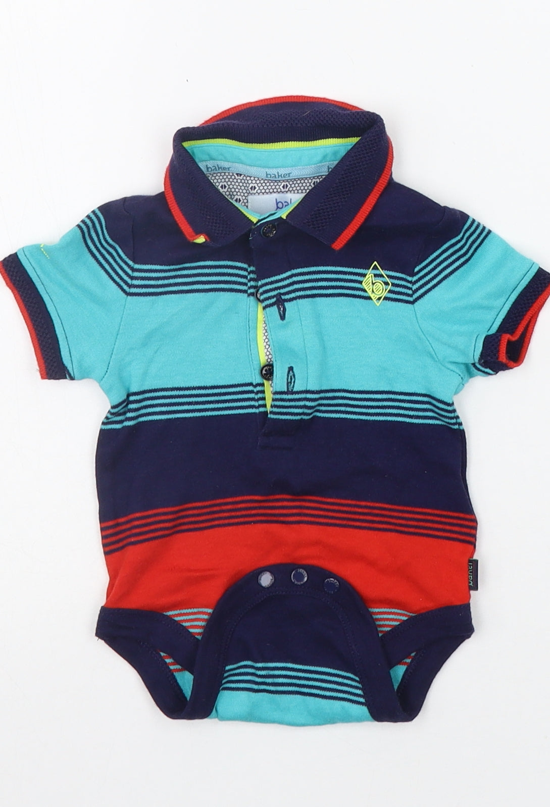 Ted Baker Boys Blue Striped  Babygrow One-Piece Size 3-6 Months