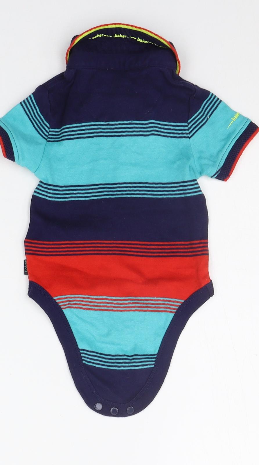 Ted Baker Boys Blue Striped  Babygrow One-Piece Size 3-6 Months