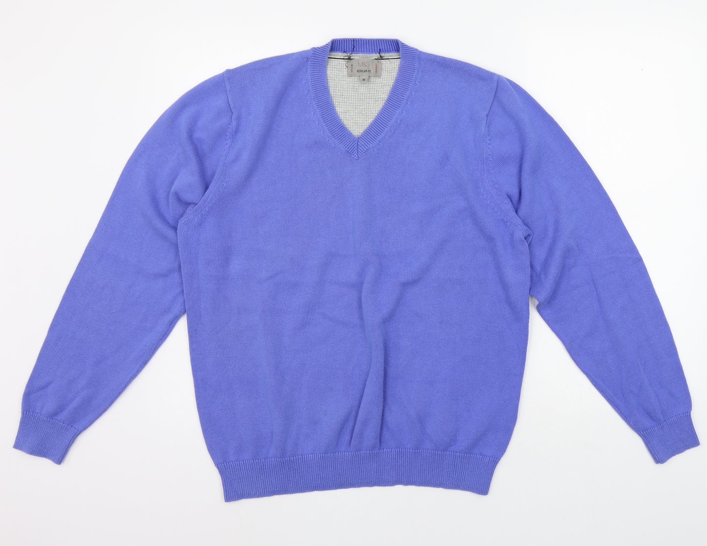 Marks and Spencer Mens Blue   Pullover Jumper Size M