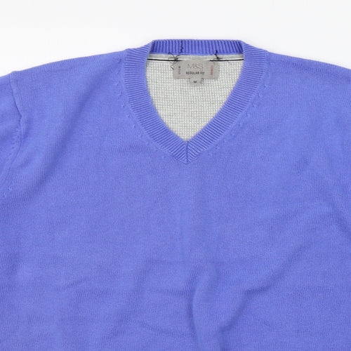 Marks and Spencer Mens Blue   Pullover Jumper Size M