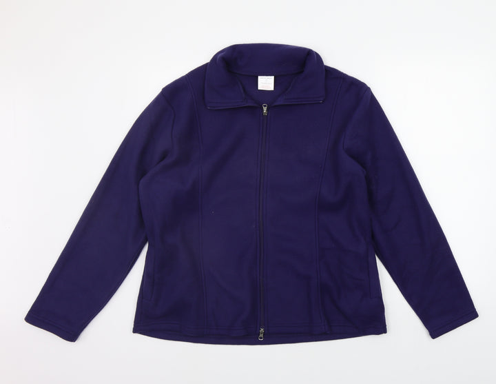 Anna De Lancay Womens Blue Jacket Coat Size M