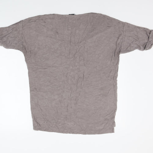 French Connection Womens Grey Geometric  Pullover Jumper Size L