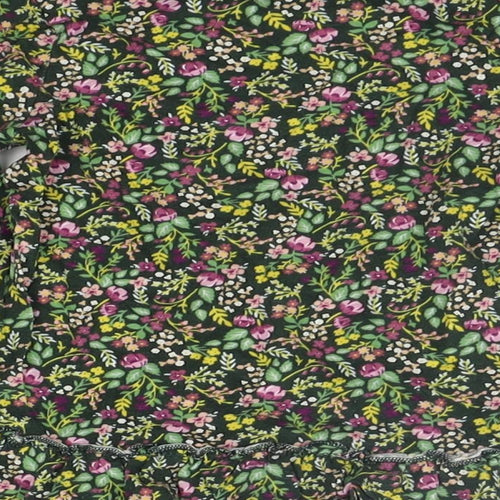 TU Girls Green Fair Isle  T-Shirt Dress  Size 3-4 Years