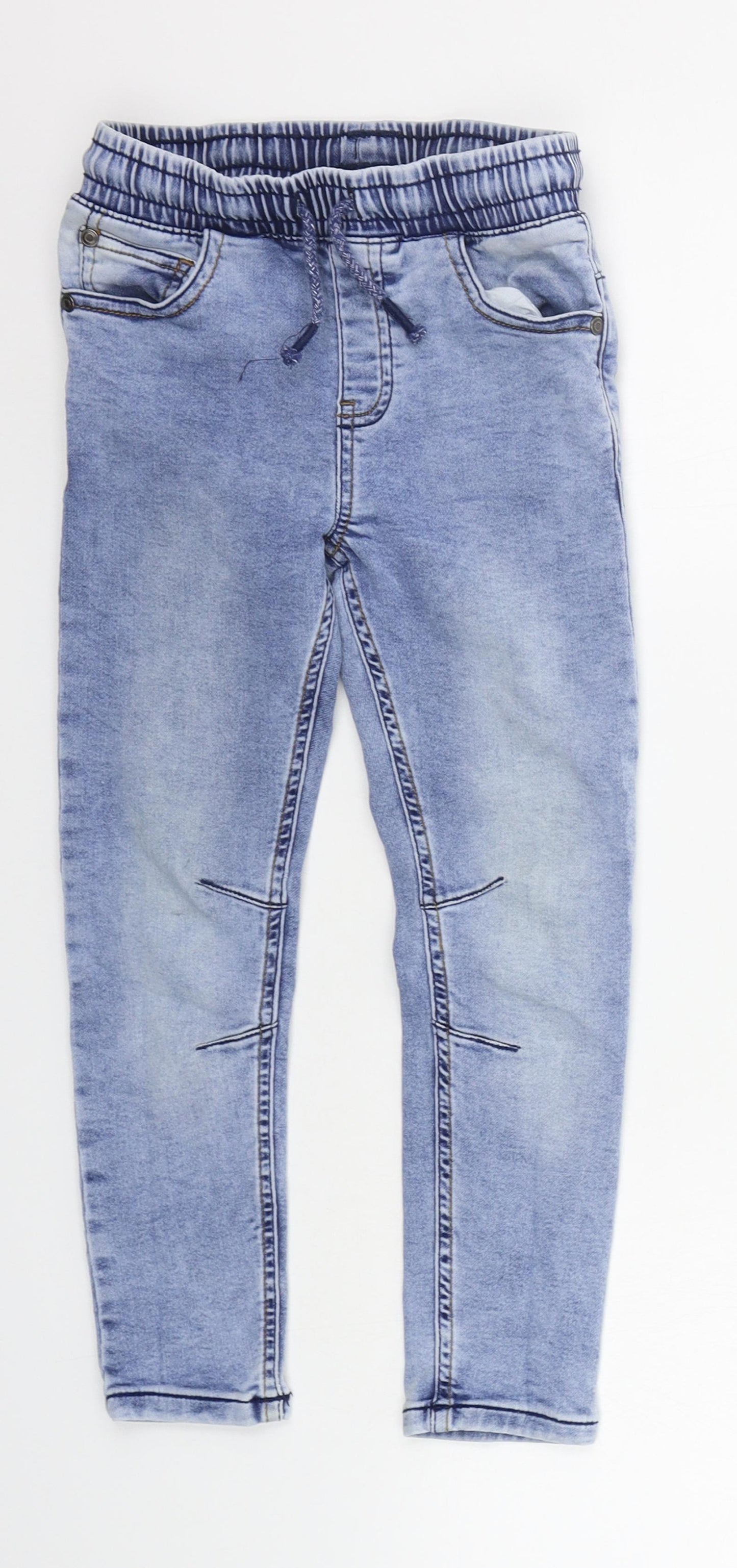 TU Girls Blue   Jogger Trousers Size 6 Years - Elasticated Waist