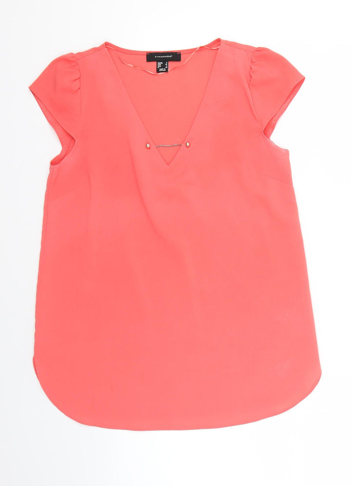 Atmosphere Womens Pink   Basic Blouse Size 6