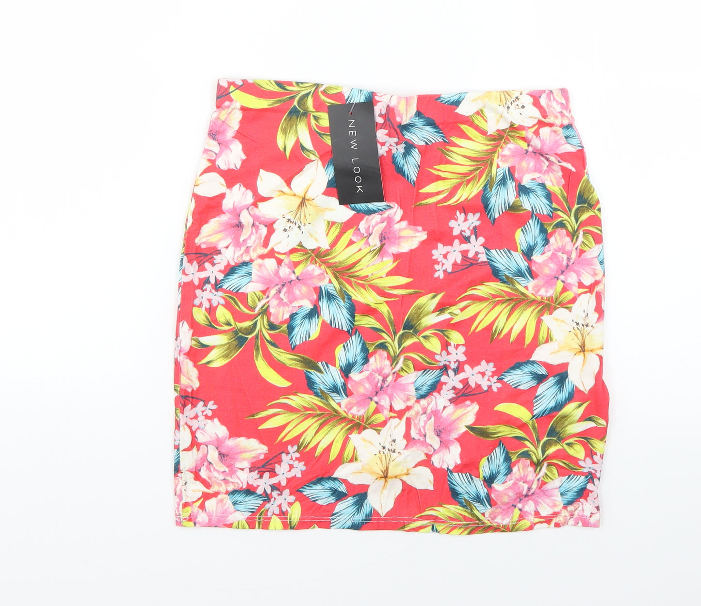 New Look Womens Multicoloured Floral  Mini Skirt Size 10