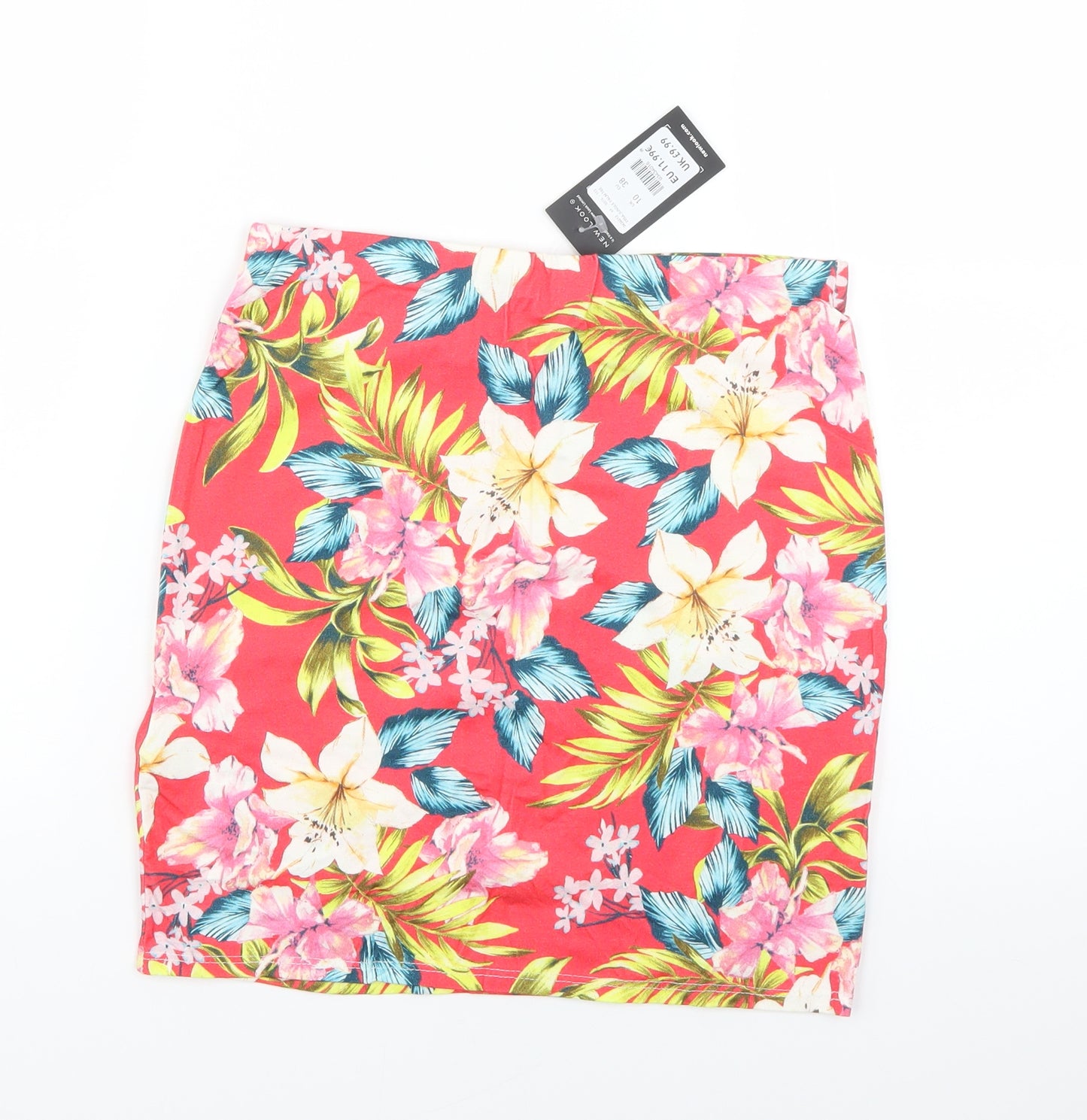 New Look Womens Multicoloured Floral  Mini Skirt Size 10