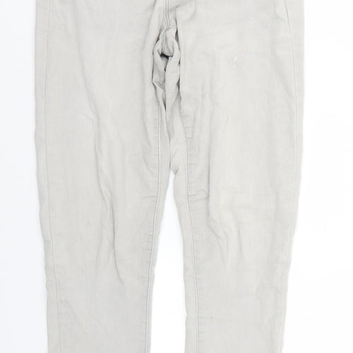 Denim & Co. Womens Grey   Skinny Jeans Size 10 L26 in