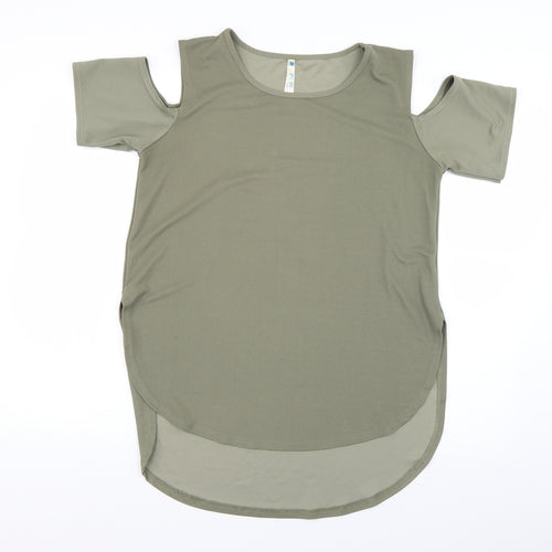 Blue Vanilla Womens Green   Basic Blouse Size M