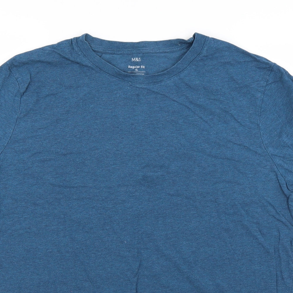 Marks and Spencer Mens Blue    T-Shirt Size XL