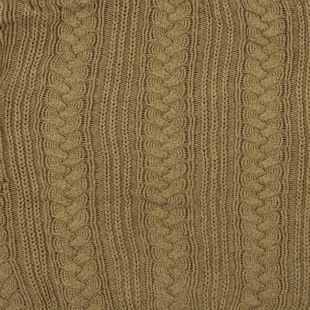 TU Mens Brown  Knit Pullover Jumper Size L