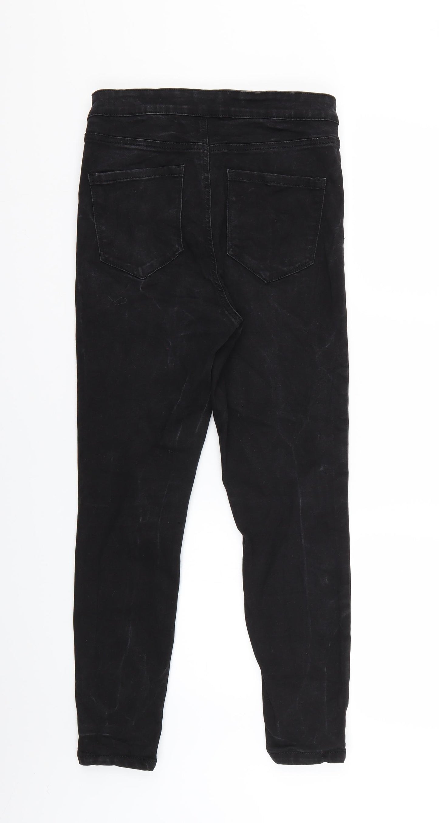 Denim & Co. Womens Black   Skinny Jeans Size 12 L24 in