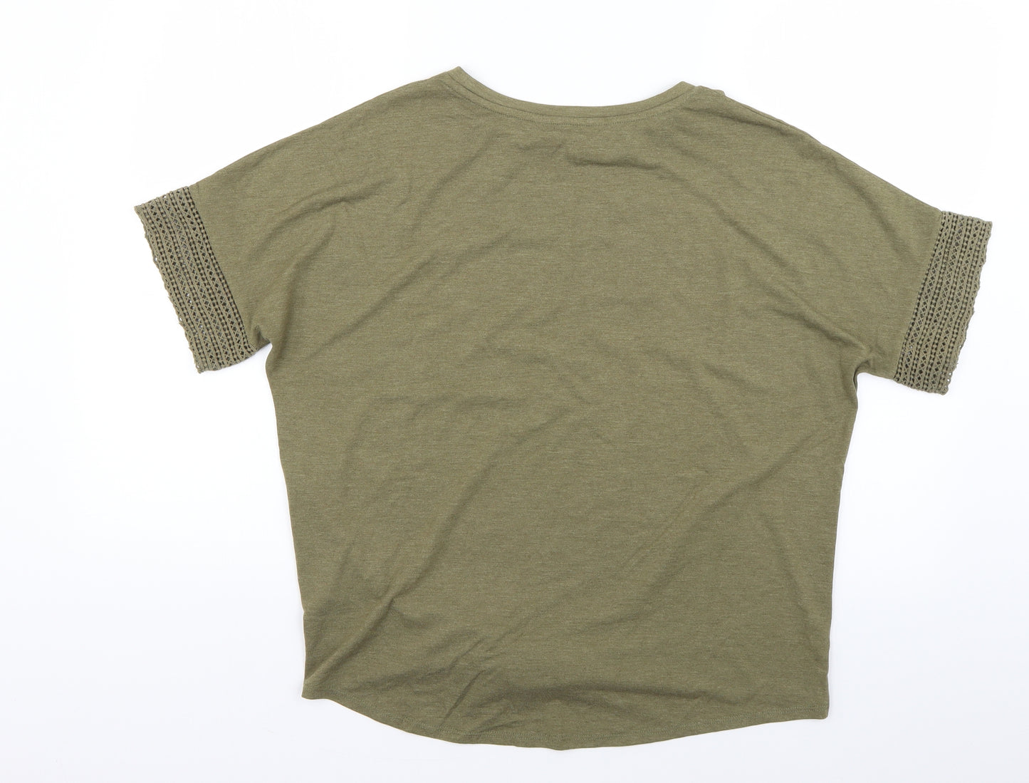 F&F Womens Green   Cropped T-Shirt Size 14