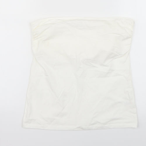 George Womens White   Cropped Tank Size 12