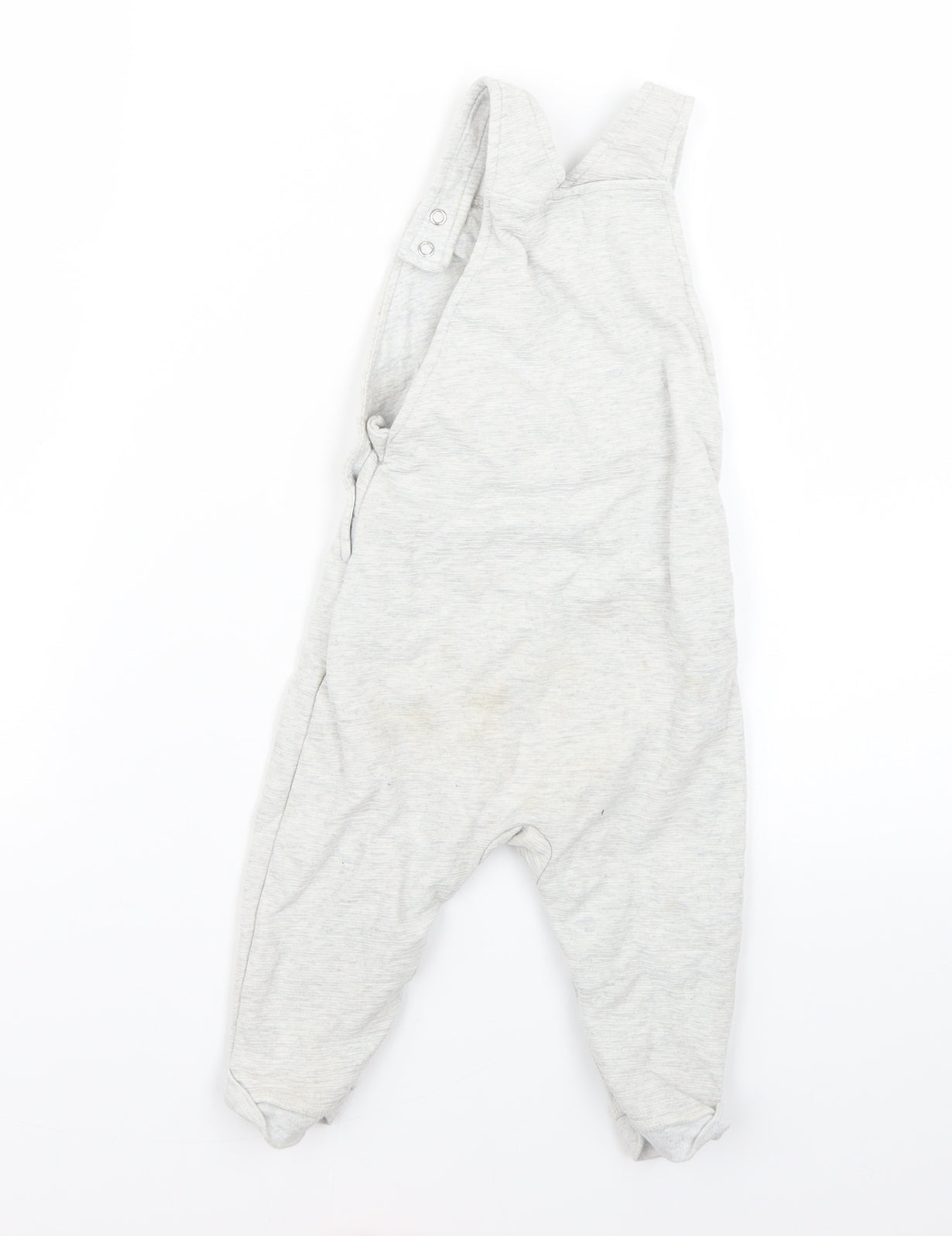 Disney Baby Grey Geometric  Dungaree One-Piece Size 9-12 Months