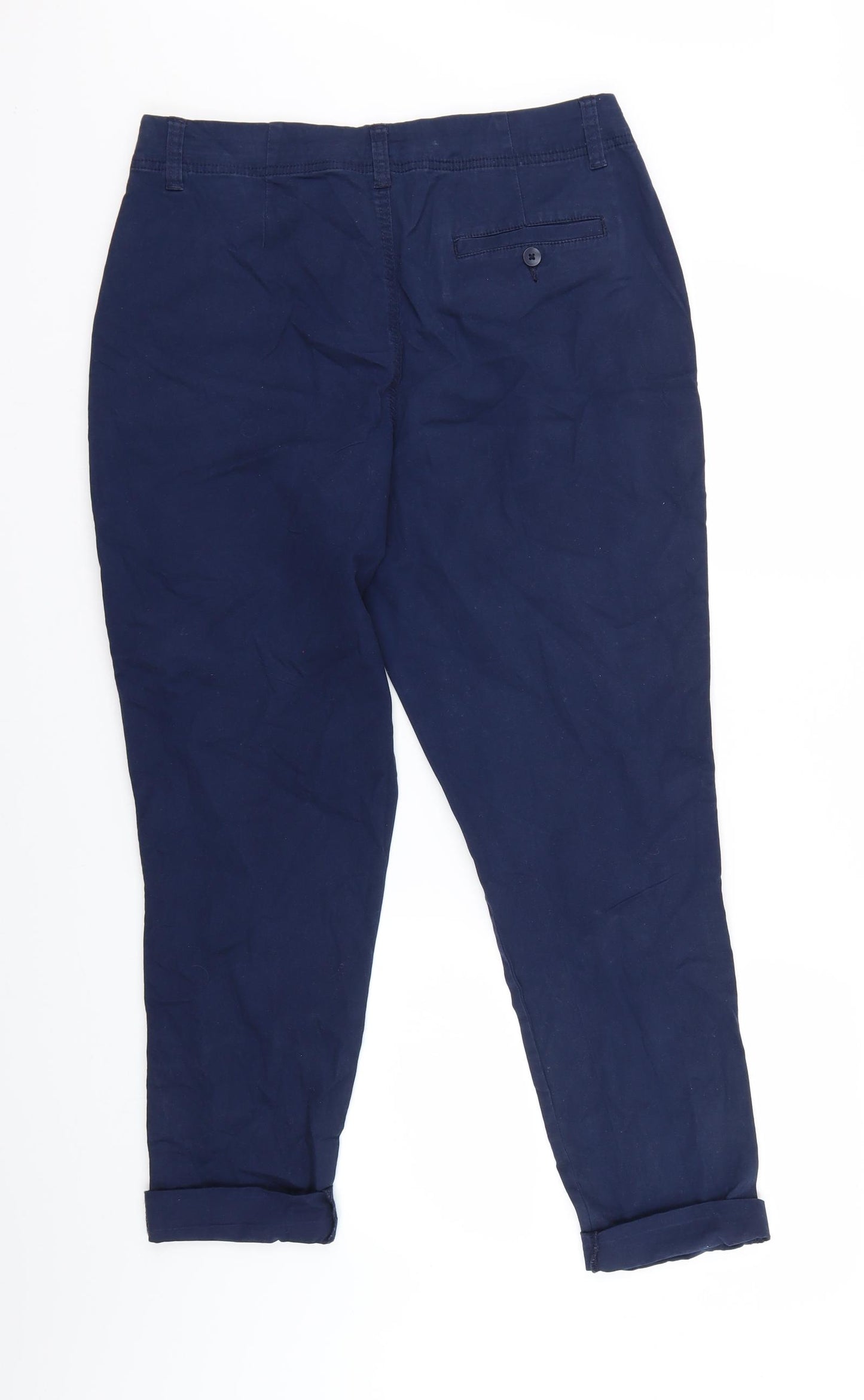 TU Womens Blue   Chino Trousers Size 12 L25 in