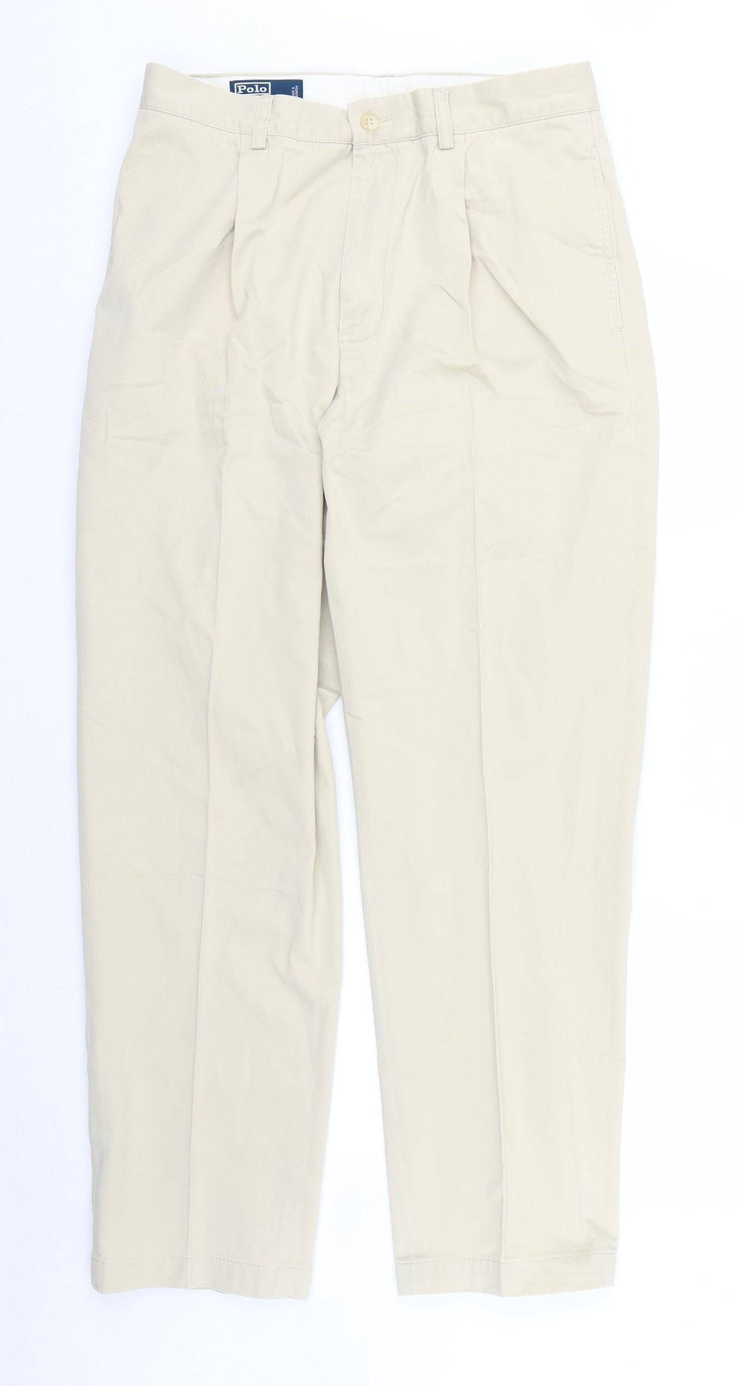 Ralph Lauren Mens Beige   Chino Trousers Size 32 L30 in